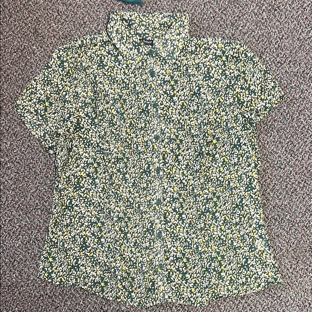 Smak Parlour Gold & Green Blouse - Picture 6 of 7